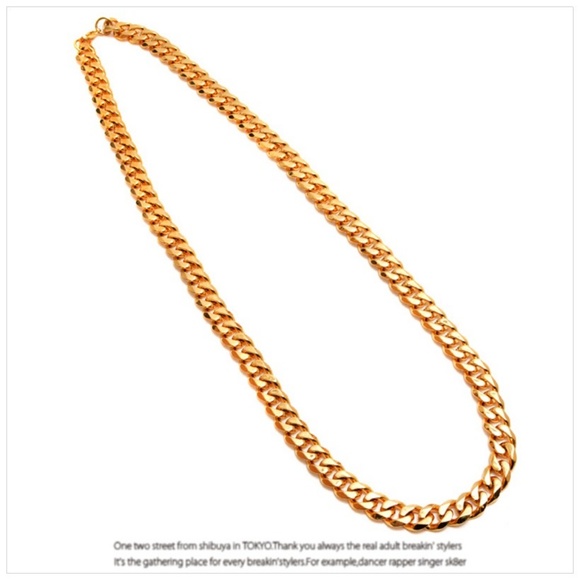 24 Inch 18K Gold 12 MM Thick Cuban Link Chain New - Picture 7 of 8